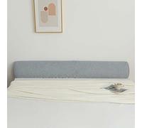 SJH Cuscino per testiera in memory foam morbido per letto a colonna, con connettore per letto doppio, cuscino per bracciolo spesso per divano, prolunga portatile per letto, grigio scuro, 120 x 10 x