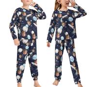 SJHAZSL Pigiama Personalizzato per Bambini, Pigiama Lungo, Aggiungi Il Tuo Foto su Vestiti Personalizzate Tute per la Nanna, Pigiama Bambino/Bambina, Ideale per Primavera e Autunno