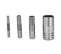 SJHDUNBW EUR 6 8 10 12 13 14 15 16 18 19 20-88mm Portagomma Connettore Diritto Uguale Raccordo for Tubi in Acciaio Inox 304 Acqua Gas Carburante(88mm Barb)