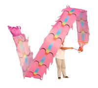 SJHDUNBW EUR Dragon Poi in Seta Lavabile for Bambini e Adulti, for Fitness all'aperto, Danza del Drago, Nastri, Giocattoli Tradizionali Cinesi(Roze,12m/39.4ft)