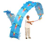 SJHDUNBW EUR Dragon Poi in Seta Lavabile for Bambini e Adulti, for Fitness all'aperto, Danza del Drago, Nastri, Giocattoli Tradizionali Cinesi(Blauw,10m/32.8ft)