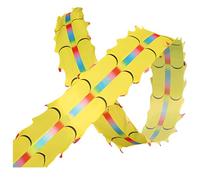 SJHDUNBW EUR Dragon Poi in Seta Lavabile for Bambini e Adulti, for Fitness all'aperto, Danza del Drago, Nastri, Giocattoli Tradizionali Cinesi(Geel,10m/32.8ft)