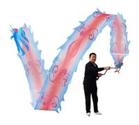 SJHDUNBW EUR Lanciare Il Drago Poi, Danza del, Fitness, Lancio di Streamer, Seta fluida, agitazione, Attrezzatura for Cinese for Adulti(Blauw,12m/39.4ft)