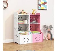 SJHDUNBW EUR Scaffale per giocattoli a 3 livelli Libreria per bambini Scaffale per bambini in legno e contenitore per giocattoli per la cameretta dei bambini, la sala giochi Libreria