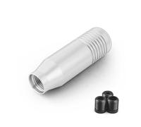 SJHFKDK Manopola Cambio Auto,Cambio Auto 8.5 centimetri Elegante Pomello Del Cambio Bastone Trasmissione Manuale Universale for Auto In Alluminio(Silver)