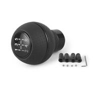 SJHFKDK Manopola Cambio Auto,Cambio Auto Pomello del cambio a 5 marce Testa Stick Alluminio Auto Universale Nero Argento Rosso Blu Facile da installare(Black)