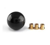 SJHFKDK Manopola Cambio Auto,Cambio Auto Pomello del cambio rotondo Pomello del cambio corto for pomello del cambio in acrilico for auto universale nero argento(Black)