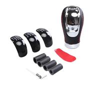 SJHFKDK Manopola Cambio Auto,Cambio Auto Pomello del cambio universale a 5/6 velocità, leva del cambio, maniglia, accessori auto in pelle PU for tutte le auto manuali(Speed 5-6 1set)