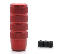SJHFKDK Manopola Cambio Auto,Cambio Auto Pomello del cambio universale antiscivolo da 95 mm. Pomello della leva del cambio zigrinato in alluminio for trasmissione manuale.(Red)
