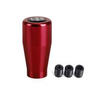 SJHFKDK Manopola Cambio Auto,Cambio Auto Pomello del cambio universale for auto a 5 velocità, leva del cambio da corsa in alluminio for cambio manuale(Red)