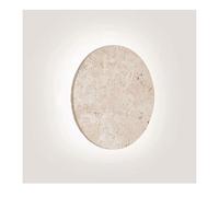 SJHPZG Applique da Parete Rotonda in travertino Wabi Sabi Lampada da Parete in Pietra Naturale Moderna Decorazione Minimalista Apparecchio di Illuminazione da Parete dimmerabile