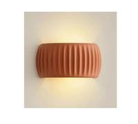 SJHPZG Applique da Parete Up And Down in Stile Crema Francese, 2 luci, dimmerabile, Piccola Lampada da Parete per Decorazione d'interni, Camera da Letto, Soggiorno, Scale