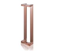 SJHPZG Maniglia for porta scorrevole in acciaio inox a doppia faccia, moderna finitura lucida, for porte interne ed esterne in vetro, legno e metallo.(Rose Gold,L120cm)