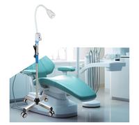 SJJALAKAJA Lampada Chirurgica a LED for Visita con Base Mobile in Acciaio Inossidabile Altezza Regolabile E Paralume in ABS Adatta for Ginecologia Otorinolaringoiatria E Odontoiatria