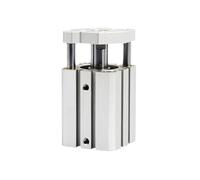 SJJBVPYX con Magnete Cilindro ad Aria Sottile Cilindro Pneumatico Compatto a Doppia Azione con Stelo di Guida CDQMB12-5 CDQMB16-10(Stroke 100)