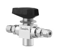 SJJBVPYX SS-83XKS6 83 Valvola a Sfera a Tre Vie ad Alta Pressione 3/8 Pollici x 1/4 Pollici NPT Interna