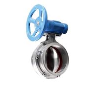 SJJBVPYX Valvola a Farfalla con Morsetto a Maniglia della turbina Valvola a Farfalla con Morsetto Valvola di Scarico della Polvere(OD51mm TC50.5mm)