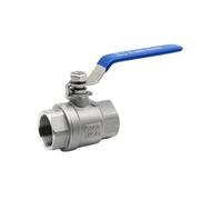 SJJBVPYX Valvola a Sfera Modello Due Pezzi in Acciaio Inossidabile 304 316L Passaggio Pieno BSPT 1/4" 3/8" 1/2" 3/4" 1" 1,5" Filettatura Femmina DN15 DN20 DN25 DN40(3/8",316L)