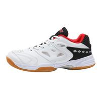 SJJH Allenatore sportivo per tutto l'anno - Suola in gomma flessibile e tallone rinforzato per più sport | Modello leggero traspirante, bianco/rosso, 38 EU