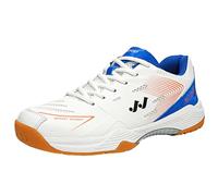 SJJH Scarpe da ginnastica Allrounder - Impugnatura antiscivolo per badminton/tennis nella vita di tutti i giorni, bianco blu, 40 EU