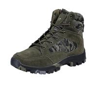 SJJH Scarpe da trekking da uomo autunno/inverno calde per il sentiero, Camuffamento verde., 42 EU