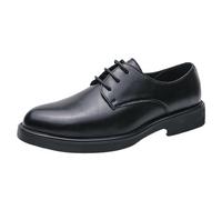 SJJH Scarpe Derby da uomo Business - Scarpe stringate per l'ufficio e il tempo libero, Nero , 42 EU