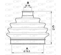 SJK7019.00 OPEN PARTS Kit cuffia, Semiasse per AUDI,SEAT,SKODA,VW