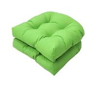 SJMDMZD Cuscini per Sedie da Esterno Set di 2, Cuscini di Ricambio per Sedia in Vimini Impermeabile da 19" X 19", Cuscini per Sedili da Patio Reversibili a Forma di U per Soggiorno Giardino C