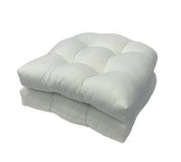 SJMDMZD Cuscini per Sedie da Esterno Set di 4, Cuscini di Ricambio per Sedia in Vimini Impermeabile da 19" X 19", Cuscini per Sedili da Patio Reversibili a Forma di U per Soggiorno Giardino B