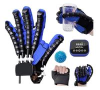 SJMDMZD Guanti da Addestramento per La Riabilitazione,Guanto Robotico Riabilitativo,Forza Regolabile,per Pazienti con La Riabilitazione delle Dita Lctus Emiplegia(Size:S,Color:Destra)
