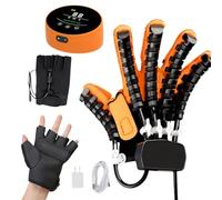 SJMDMZD Guanti Robotici per Il Recupero da Ictus,Trainer di Riabilitazione Regolabile per Le Dita,Forza Regolabile,per Emiplegia,Artrite,Mano Destra E Sinistra(Size:XXL,Color:Right)