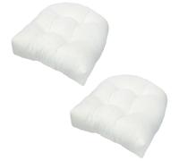 SJMDMZD Set di 2 Cuscini per Sedie da Esterno, 19" X 19" Cuscini di Ricambio Impermeabili a Forma di U, Sedia in Vimini Imbottita Cuscini Trapuntati Idrorepellenti per Soggiorno Mobili da Giardino G
