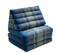 SJMDSDSC Materassino Pieghevole a 3 sezioni con Cuscino Triangolare thailandese Confortevole per la TV Materasso Cuscino Realizzato in kapok Ecologico Ideale Massaggi Relax e Lettura(165×50×30cm,C)