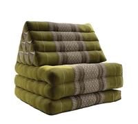 SJMDSDSC Materassino Pieghevole a 3 sezioni con Cuscino Triangolare thailandese Confortevole per la TV Materasso Cuscino Realizzato in kapok Ecologico Ideale Massaggi Relax e Lettura(165×50×30cm,F)