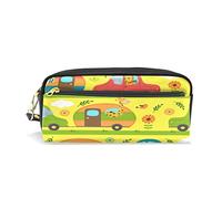 SJOAOAA Animali Viaggiare Auto Astuccio Penna Astuccio Studente Cancelleria Grande Capacità Scuola Cancelleria Holder Penicl Bag per Ragazzi Ragazze, Come mostrato, Taglia unica, Organizer per borse