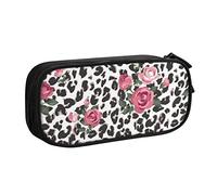 SJOAOAA Astuccio doppio che si illumina al buio, grande capacità, con scomparto con cerniera, astuccio per cancelleria, astuccio grande per matite e trucchi, Carino Rosa Mix L, Taglia unica, Organizer