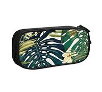 SJOAOAA Astuccio doppio con motivo uccello tropicale del paradiso, grande capacità, con scomparto con cerniera, astuccio per cancelleria, astuccio grande per matite e trucchi, Hawa tropicale estivo,