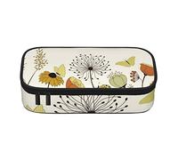 SJOAOAA Astuccio per cancelleria con farfalle volanti tra i fiori, grande capacità, astuccio portatile da donna, borsa per cosmetici, per uomini e donne, Farfalle volanti di gallina, Taglia unica,