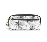 SJOAOAA Astuccio per matite in pelle PU bianco con volpi che fanno diverse azioni ad acquerello, astuccio per matite, penne, pennarelli, articoli di cancelleria, per scuola e ufficio, Multi 8, Taglia