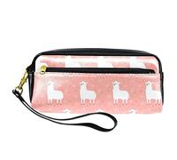 SJOAOAA Astuccio portamatite adorabile pecora sfondo arancione grande capacità organizer per la scuola, Come mostrato, Taglia unica, Organizer per borse