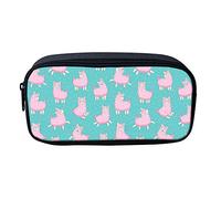 SJOAOAA Astuccio portapenne con cerniera, regalo per bambini, adolescenti, matematica, formula, pennelli, portachiavi, portamonete, Verde Alpaca, Taglia unica, Organizer per borse