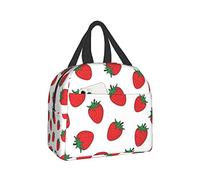 SJOAOAA Borsa termica a forma di fragola, riutilizzabile, a prova di perdite, borsa di raffreddamento