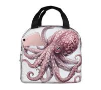 SJOAOAA Octopus - Borsa termica per il pranzo, riutilizzabile, a prova di perdite, 47