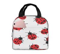 SJOAOAA Red Black Lady s modello isolato Lunch Box riutilizzabile a prova di perdite Cooler Cooler Tote Bag