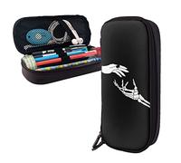 SJOAOAA Skeleton Hands-Reaching Up Astuccio in pelle di grande capacità portapenne astuccio matita astuccio cancelleria organizzatore con cerniera Storage Box Ma, Come mostrato, Taglia unica,