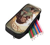 SJOAOAA Van Gogh - Astuccio grande per matite con campo di grano, per la scuola media, da viaggio, per donne e ragazze, decorazione primaverile, Principessa, Taglia unica, Organizer per borse