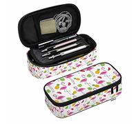 SJOAOAA Woods - Astuccio multiuso per matite con animali della giungla, alberi, fiori, foglie, grande capacità, per ufficio, università, adulti, colorato, Multicolore-a158, Taglia unica, Organizer per