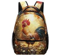 SJOAOAA Zainetto unisex con lupo alla moda, con porta appunti e astuccio per la scuola, per libri, computer portatile, zaino, Stile 6, Taglia unica
