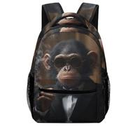 SJOAOAA Zainetto unisex con lupo alla moda, con porta appunti e astuccio per la scuola, per libri, computer portatile, zaino, Stile 3, Taglia unica