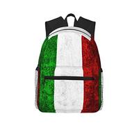 SJOAOAA Zaino da viaggio per ragazzi ragazze bambini, zaino bandiera Italia zaino scuola per bambini zaino per libri zaino per uomo donna, Come nella foto, Taglia unica